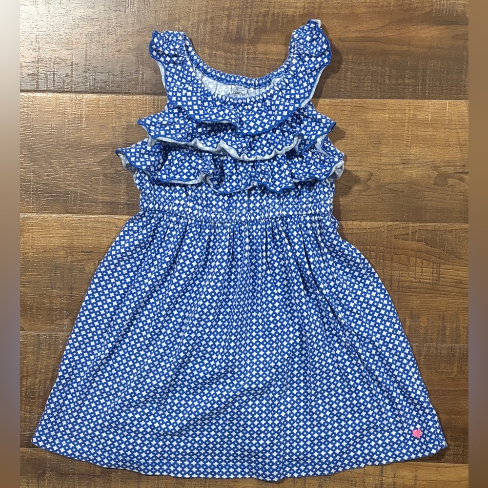 Girls Ruffle Sleeveless Dress